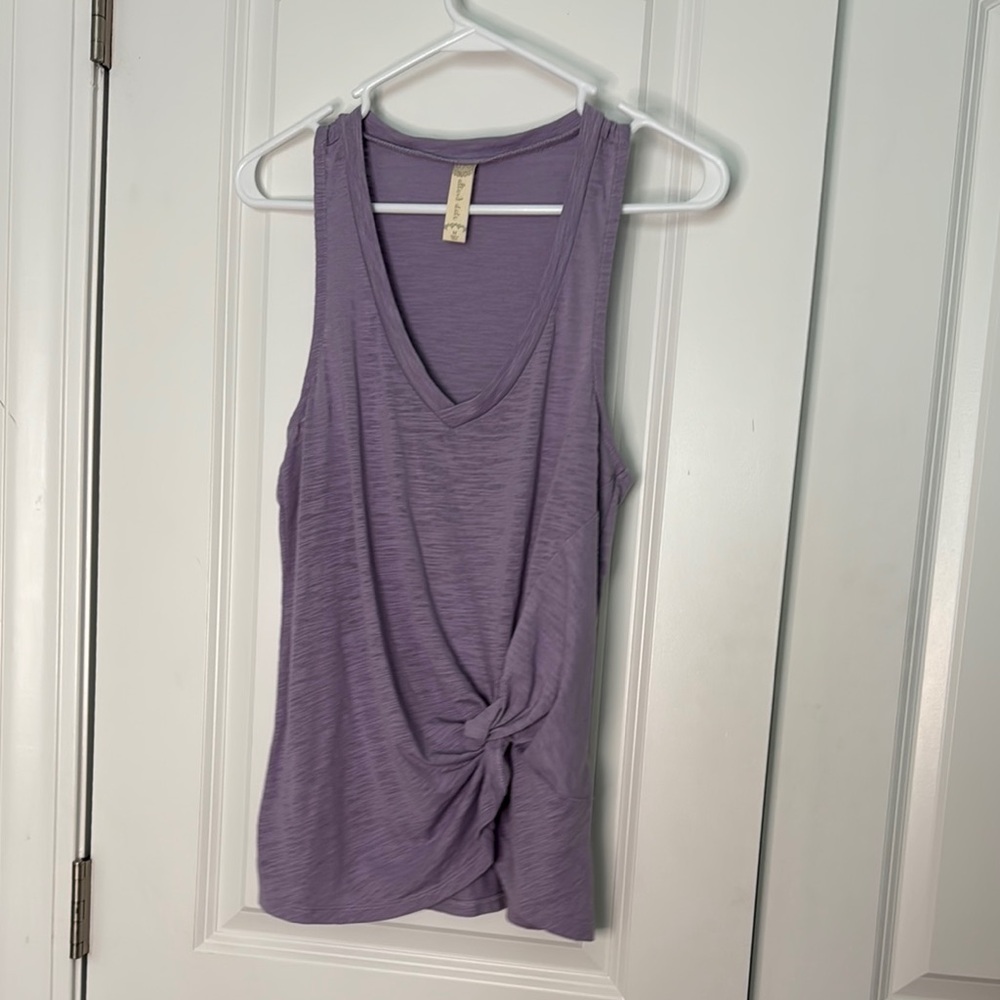 Altar’d State Purple Knot Front Tank Top size M